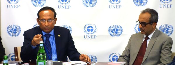 AQA Board Member, Honorable Satya Widya Yudha, MP, Indonesia and Mr. Jamil Ahmad, Deputy Director, New York, UNEP