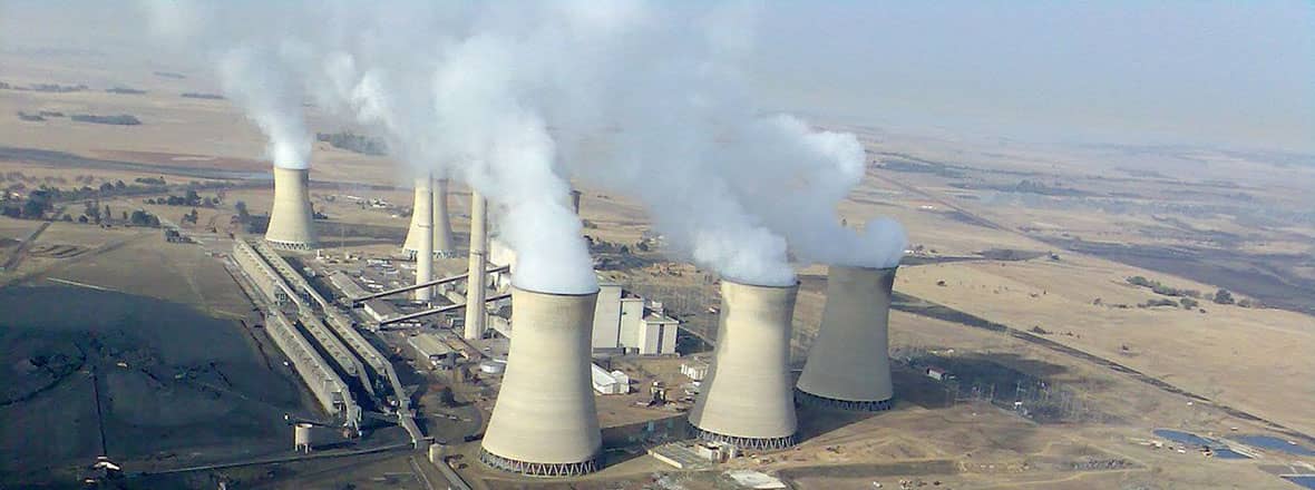 Arnot Power Station, Middelburg, South Africa (coal plant). Photo: Gerhard Roux.