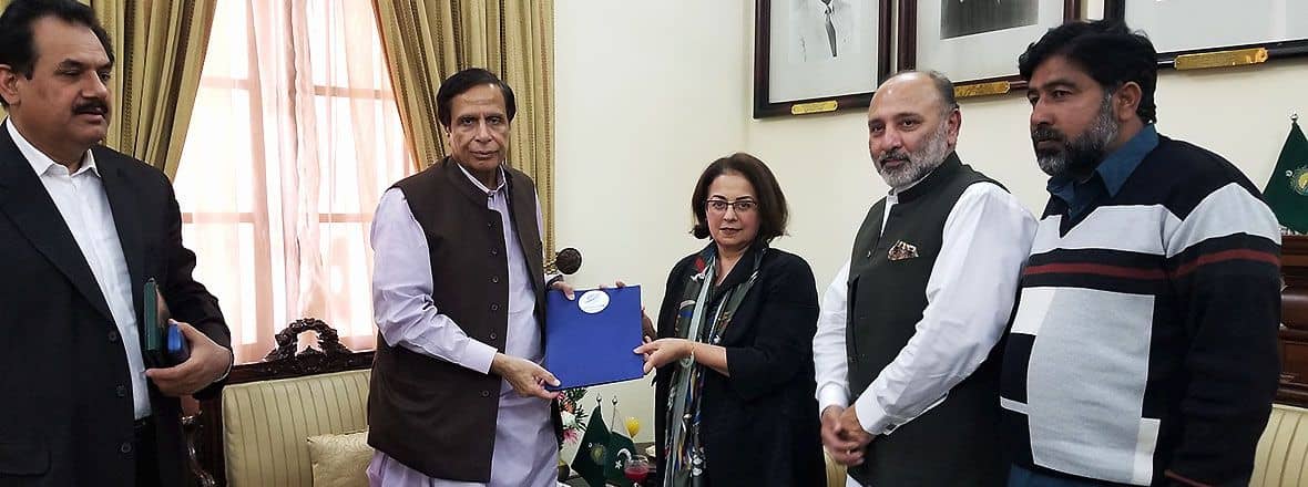 Meeting with the Speaker of the Provincial Assembly of Punjab, Hon. Chaudhry Pervaiz Elahi.
